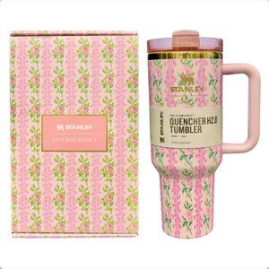 Stanley x LoveShackFancy Quencher H2.0 – 40 Oz Floral Glam Tumbler with Straw